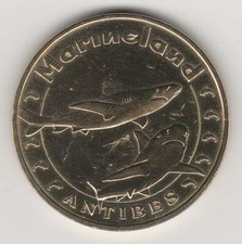 A 2008 TOKEN MEDAILLE SOUVENIR MDP - 06 600 N°6 ANTIBES MARINELAND REQUINS SHARK