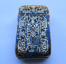 RARE PYROGENE DE POCHE BOITE ALLUMETTES VESTA CASE MATCH BOX METAL CLOISONNE