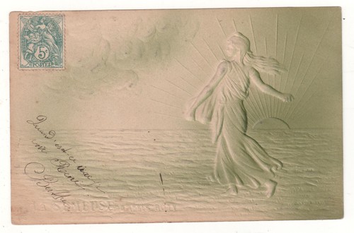 Cpa relief semeuse - relief,