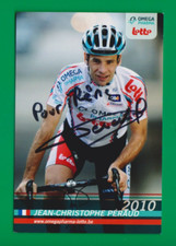 CYCLISME carte cycliste JEAN-CHRISTOPHE PERRAUD équipe OMEGA PHARMA LOTTO Signée