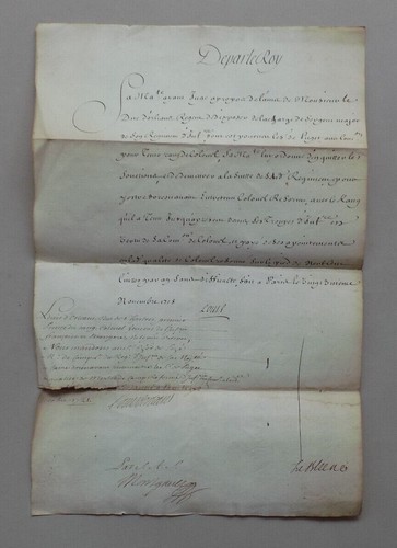 Regence lettre cachet - lettre, au