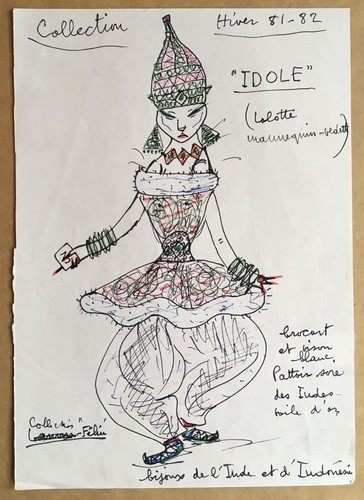 Dessin original encre irène - dessin,