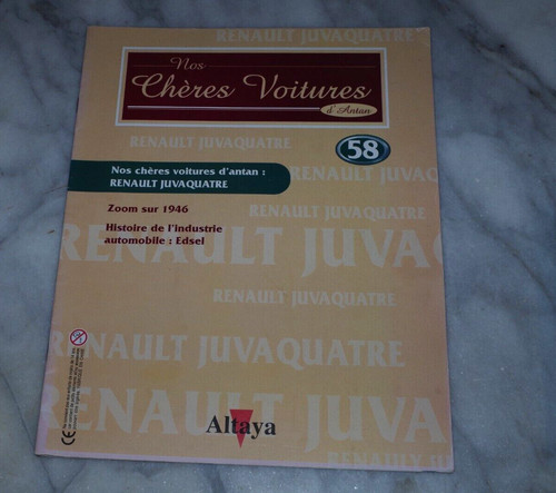 Fascicule nos cheres voitures - cheres,