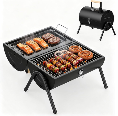 Portable charcoal grill in - grill,, 2
