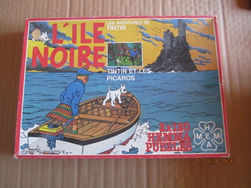 Puzzle tintin ile noire - puzzle,