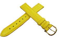 18 mm BRACELET DE MONTRE JAUNE