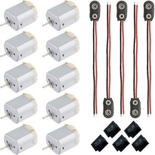 10Pcs 1.5-6V mini moteur electrique 130 électrique Générateurs moteur 10000 R...