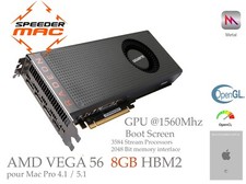  AMD RX VEGA 56 Bootscreen Apple 8GB Ram HBM2  Mac Pro 5.1 Mojave Sequoia