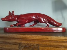 sculpture art déco Renard en