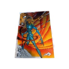 planche dessin bande dessinée 1990 aérographe fantastique originale A3 Lire Desc