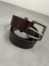Ceinture cuir marron - , foncé