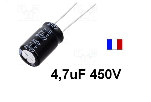 Condensateur chimique 7uf - condensateur, 4.7uf