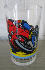 Verre Honda 1er du Bol d'or 1996 Moto Hauteur 9,7 cm Diamètre au buvant 6,2 cm