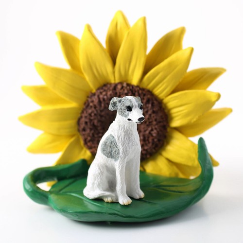 Figurine whippet tournesol - figurine,