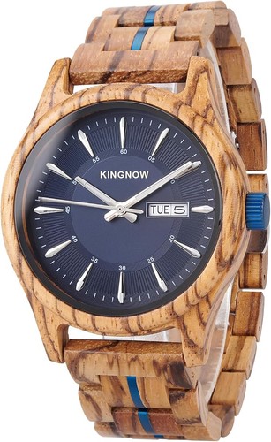 Montre homme bois zèbre - homme,