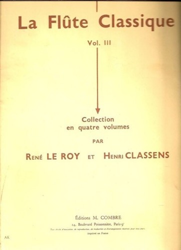 Flûte classique vol 3 - la, vol.3