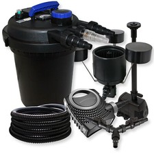 Kit filtration bassin à pression 10000l 11W UVC NEO8000 Tuyau Skimmer Fontaine