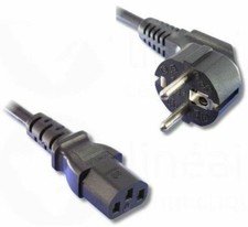 CÂBLE CORDON ALIMENTATION SERVEUR 2m IEC-320-C13 PC, ORDINATEUR, ECRAN, MONITEUR
