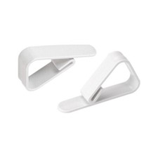 10 PINCES PLASTIQUE BLOC NAPPE 3.9X1.3X5.5CM BLANC