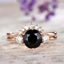 Diamant noir bague avec - diamant,