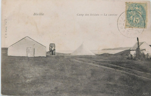 Cpa militaire biville - militaire,