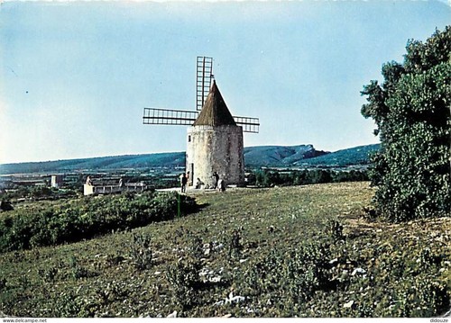 Carte postale moulin à vent - moulin,