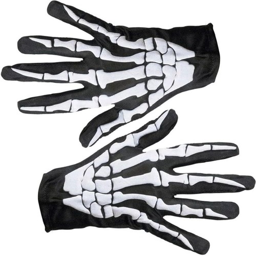 Gants noirs avec - , motif