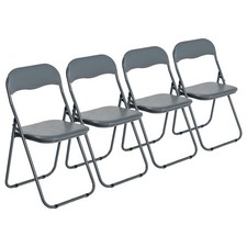 4x rembourré Chaises pliantes
