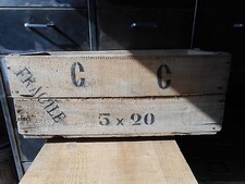Ancienne caisse en bois "fragile" 59 x 24 x 24 déco industrielle