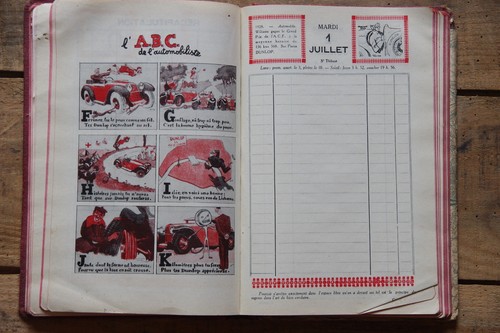 Ancien agenda dunlop 1930 - ancien,