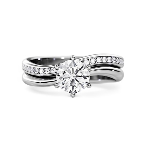 Bague blanc massif 18 - bague,