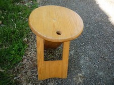 Tabouret pliant Design Roger Tallon Suzy Adrian Reed bois vintage 1970