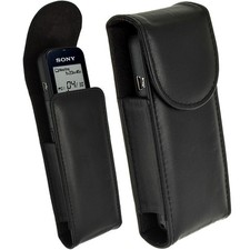 Noir Étui Housse Case Cover Cuir pour Sony ICD-PX370 PX470 UX570 Dictaphone