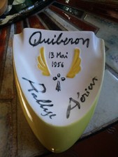 RARE CENDRIER AVION RALLY AERIEN 1956 19X14,5 cm POTERIE DU MARAIS PARIS B.ETAT 