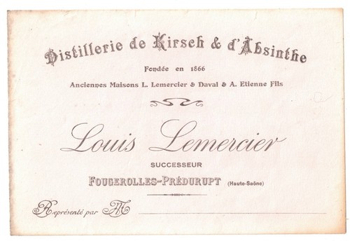Ancien buvard distillerie