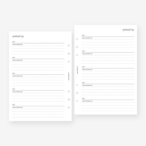 Gratitude log planner - a5,