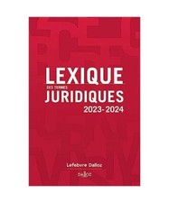 Lexique des termes juridiques