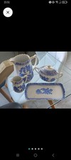 Vintage 1930 Askania China blau ensemble