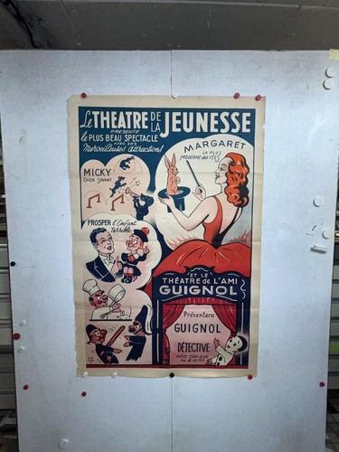 Rare affiche ancienne - , magie