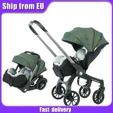 Poussette 4 en 1 bébé, bidirectionnelle et pliable, léger et multifonction, car