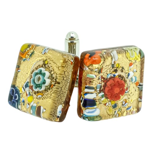 Boutons manchette verre - boutons,