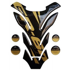 Protège Réservoir Tank Pad or noir pour Kawasaki ER6n mod. "Detroit"