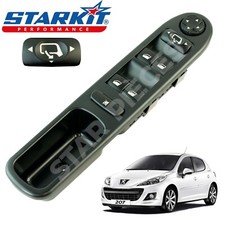 Platine commande bouton lève-vitre AVG conducteur PEUGEOT 207 & 207 SW 06-14