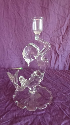Ancien bougeoir cristal - bougeoir,