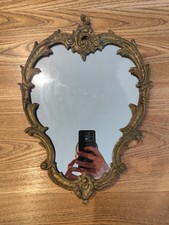 Miroir ancien mural en bronze