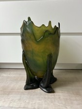 Vase Gaetano Pesce Fish Design résine verte, Série 2009 - Pièce Unique Signée