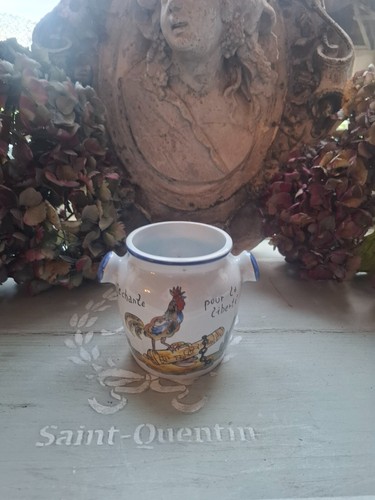 Grand pot moutarde décor - pot, a
