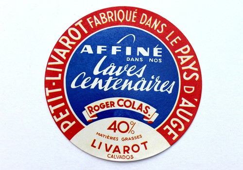 Ancien etiquette boite fromage - ancien,