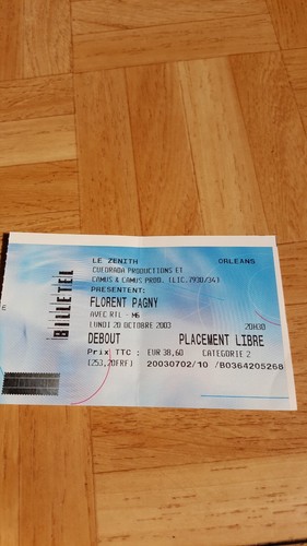 Billet concert florent - billet,