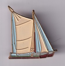 RARE PINS PIN'S .. BATEAU BOAT VOILIER SHIP SAILING SAILBOAT GABARE RIVIERE ~FZ